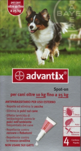 ADVANTIX SPOT C�ES 10 - 25 KG SOLU��O 2,5 ML