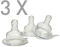 DR BROWNS 3 TETINAS SILICONE BIBER�O BOCA LARGA N�VEL 2  APARTIR DOS 3 MESES