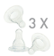 DR BROWNS 3 TETINAS SILICONE BIBER�O BOCA LARGA NIVEL 1 REC�M NASCIDOS