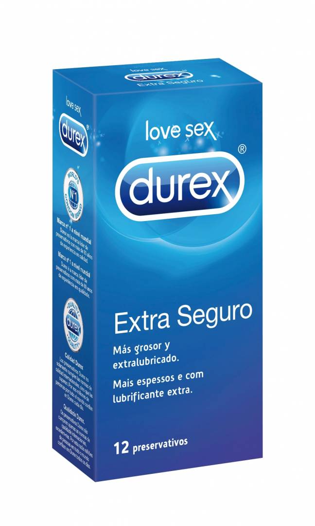 DUREX EXTRA SEGUR PRESERVATIVO EASY ON X 12