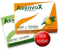 ARKOVOX S/ACUCAR PST MENTOL X 16