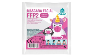 Máscaras Infantis FFP2 Rosa - 2 Unid.