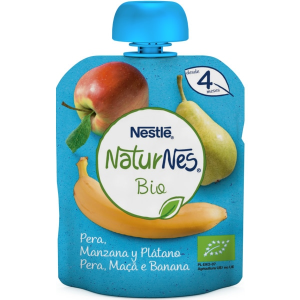 Nestle Naturnes Bio Pera/Maca/Ban 90g 4m
