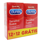 Durex Sensitivo Sensitivo Suave Duo Preservativo 12 Unidade(s) com Oferta de 2ª Embalagem