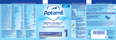 Aptamil 1 Pepti Syneo Leite Lactente 400g